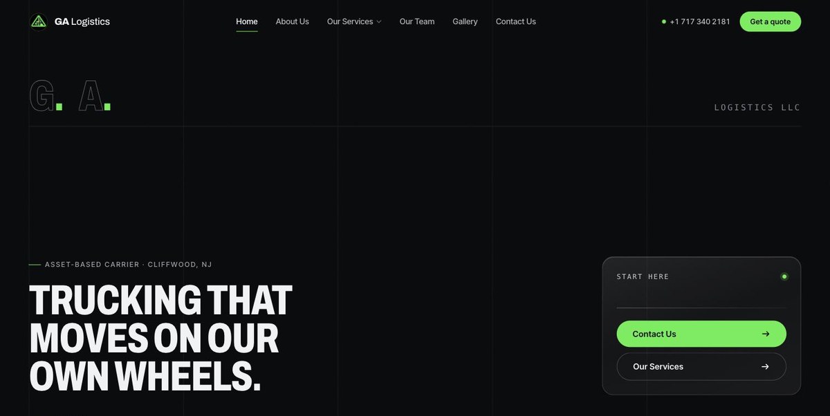 GA Logistics — screenshot