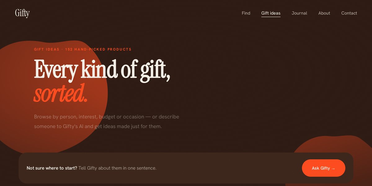 Gifty — screenshot