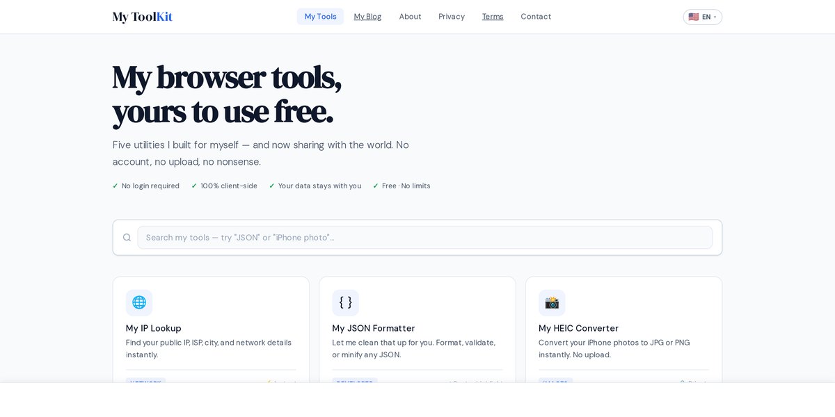 My ToolKit — screenshot