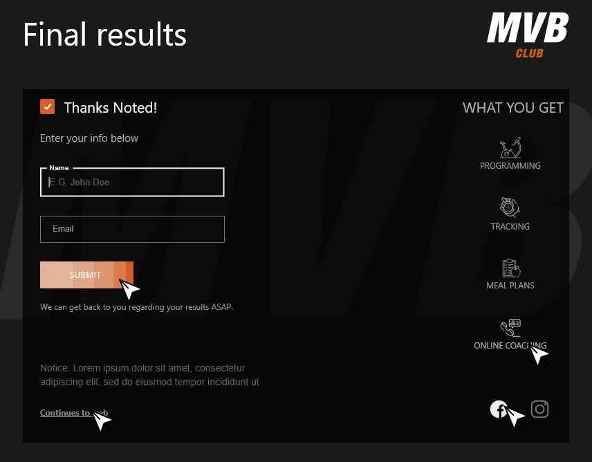 MVB Club Quiz — The gate is at the end, and it says what it is