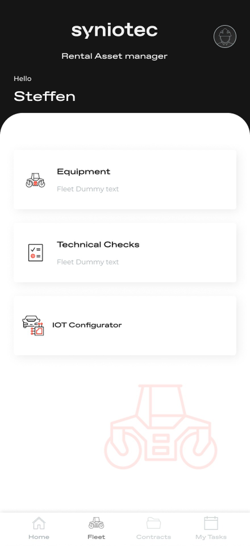 Syniotec · RAM Mobile — Handover promoted to the home screen