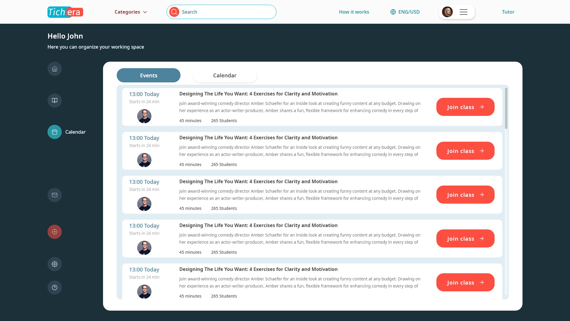 Tichera — Notifications sorted by what they ask of you