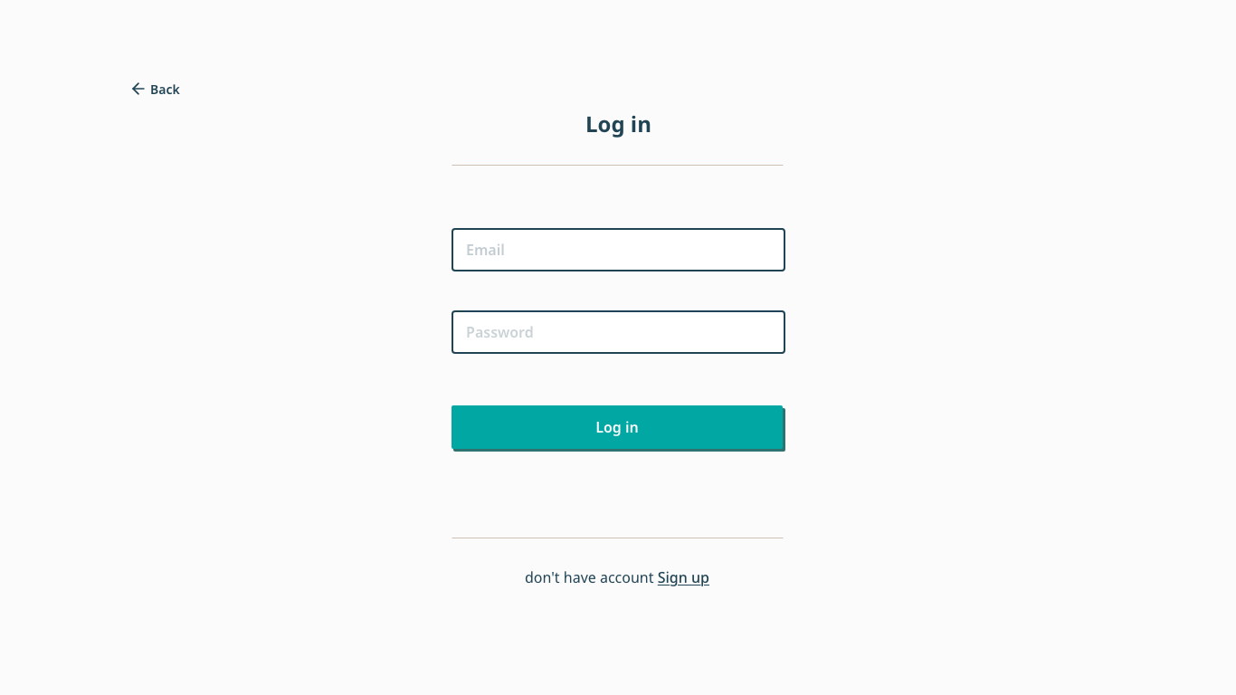 Villey — Two auth screens that are obviously one screen